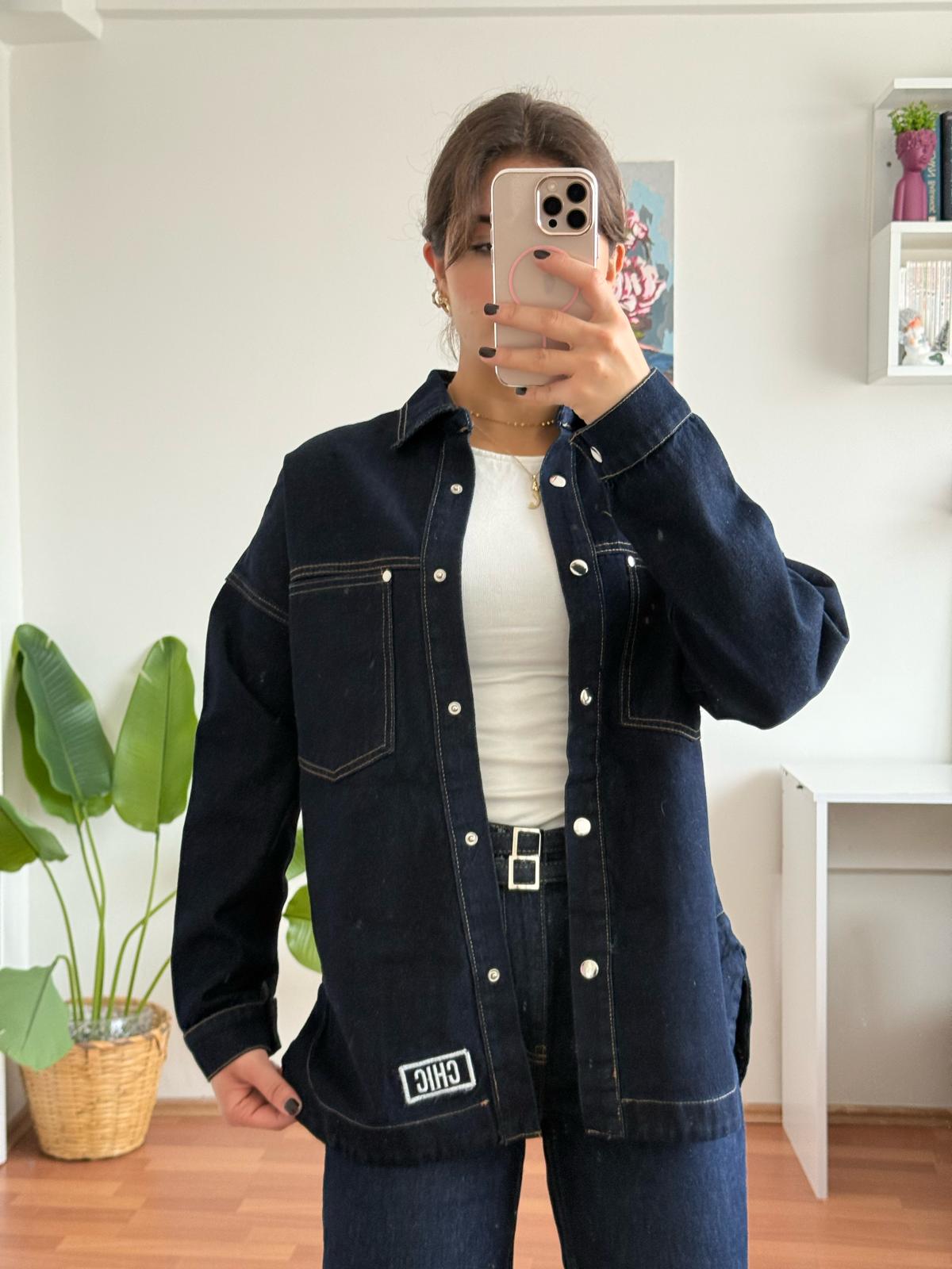 Kot gömlek lacivert